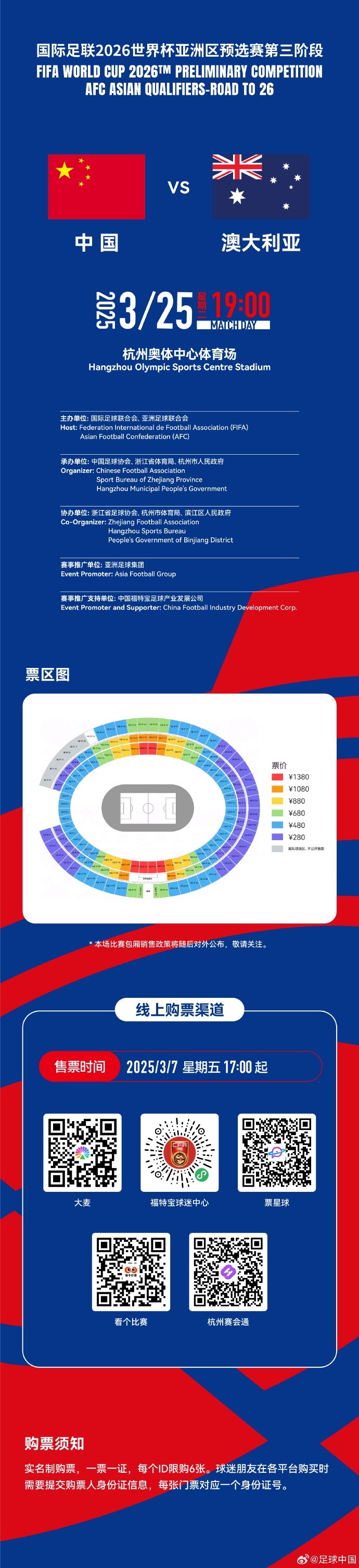  67000張！記者：若國足vs澳大利亞門票售罄，將創(chuàng)造上座人數(shù)紀(jì)錄